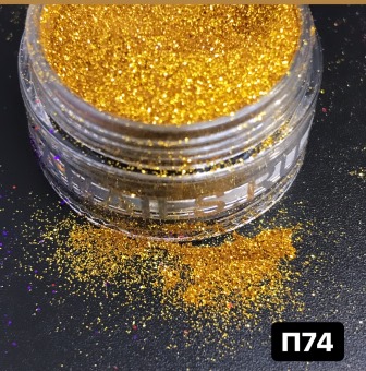 Блестка П 074 желтое золото размер <0.01мм