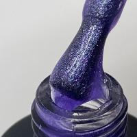 Топ INTRIGA Shine 10мл 06 с мелким фиолетовым шиммером без липкого слоя глянцевый 