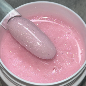 Гель INTRIGA Elite №418 15г перелив голограмма в розово-бежево-молочном тоне, моделирующий