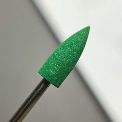 Полировщик силиконовый D=5 мм острый зеленый