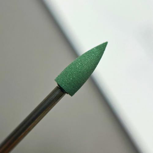 Полировщик силиконовый D=4 мм острый серо-зеленый
