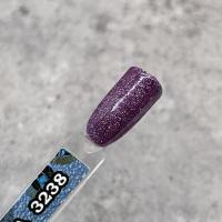 Гель-лак INTRIGA №3238 фиолетовый с блесткой голограмма 10г